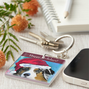 Australian Shepherd Key Ring