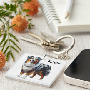 Australian Shepherd  Key Ring
