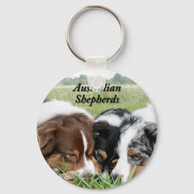 Australian Shepherd Keychain (Front)