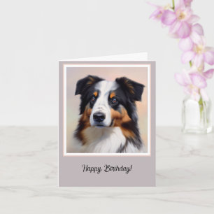 Australian Shepherd Kopf - Card
