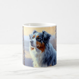 Australian Shepherd Let It Snow Christmas  Coffee Mug