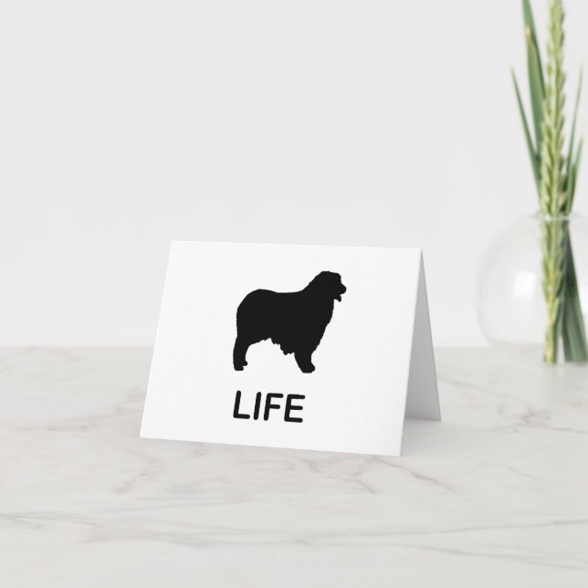 australian shepherd life card (Front)