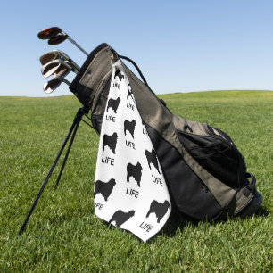 australian shepherd life golf towel