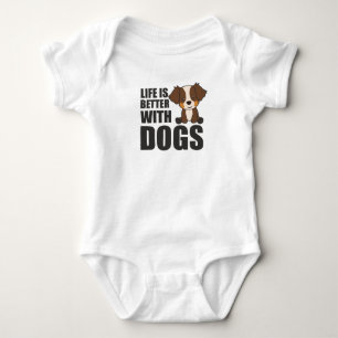 Australian Shepherd Life Is Better With Dogs Baby Bodysuit