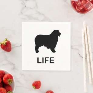 australian shepherd life napkin