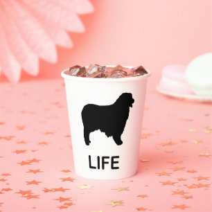 australian shepherd life paper cups