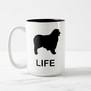 australian shepherd life Two-Tone coffee mug