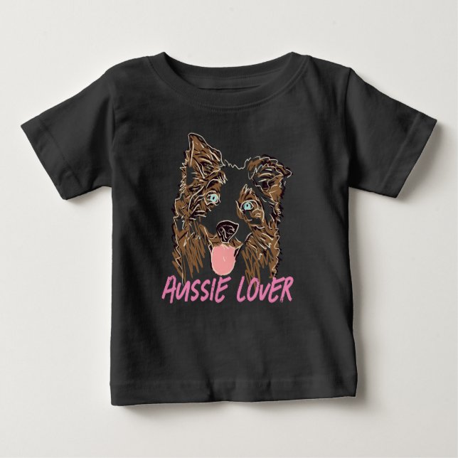 Australian Shepherd Lover Baby T-Shirt (Front)