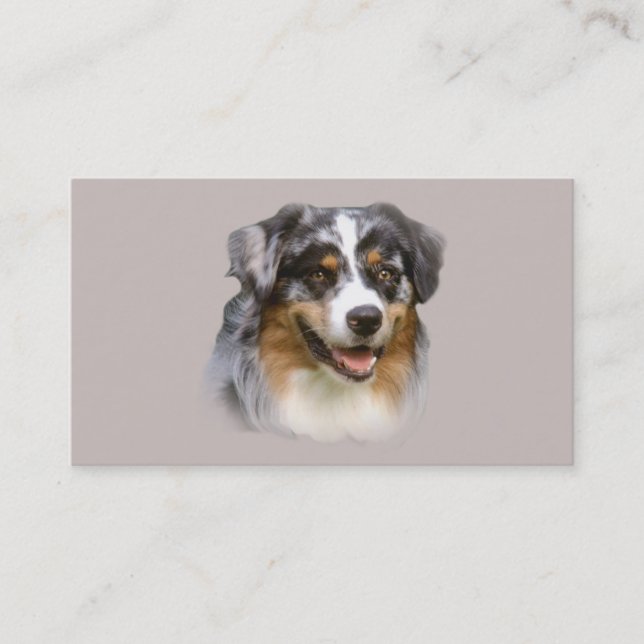 Australian Shepherd Lover Business Card (Front)