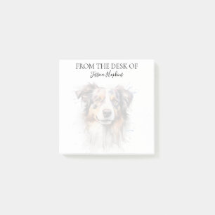Australian Shepherd Lover Monogrammed Dog Post-it Notes
