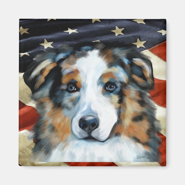 Australian Shepherd Magnet (Front)