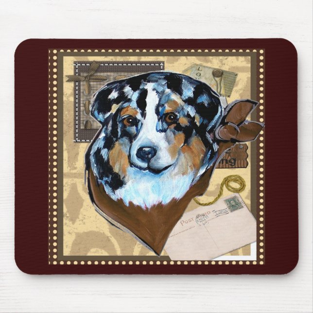 AUSTRALIAN SHEPHERD MOUSE PAD (Front)