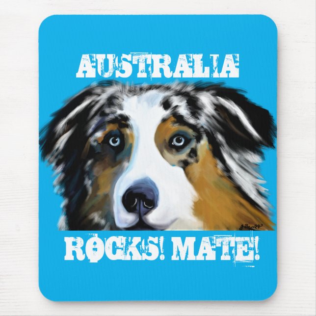 AUSTRALIAN SHEPHERD  MOUSE PAD (Front)