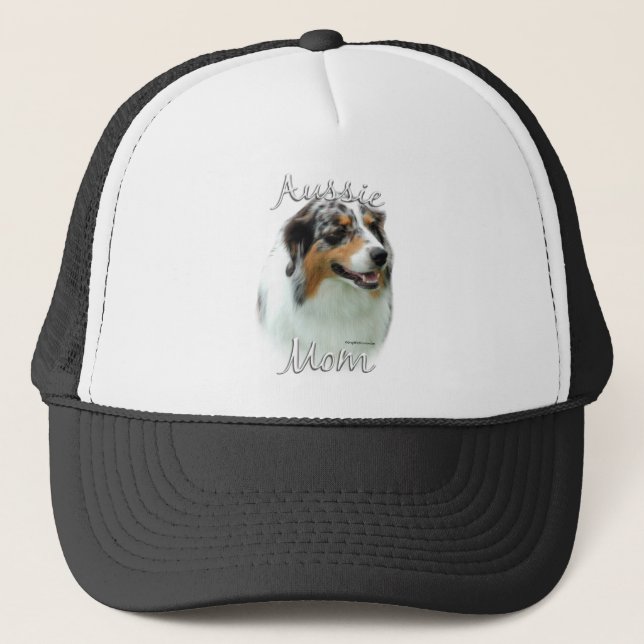 Australian Shepherd Mum 2 Trucker Hat (Front)