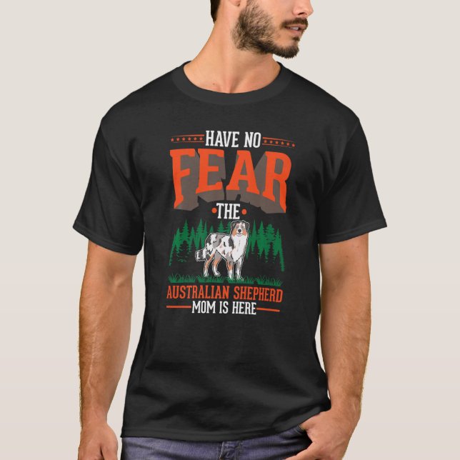 Australian Shepherd Mum Aussie   T-Shirt (Front)