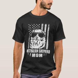 Australian Shepherd Mum Cool Vintage Retro Proud A T-Shirt