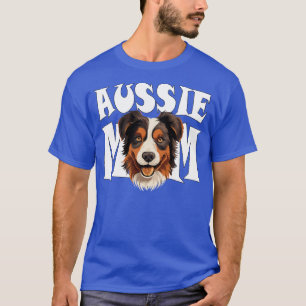 Australian Shepherd Mum Cute Aussie Dog Mothers Da T-Shirt