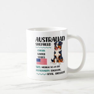 Australian Shepherd Origin Funny Aussie Dog Lover  Coffee Mug