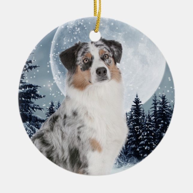 Australian Shepherd Ornament (Front)