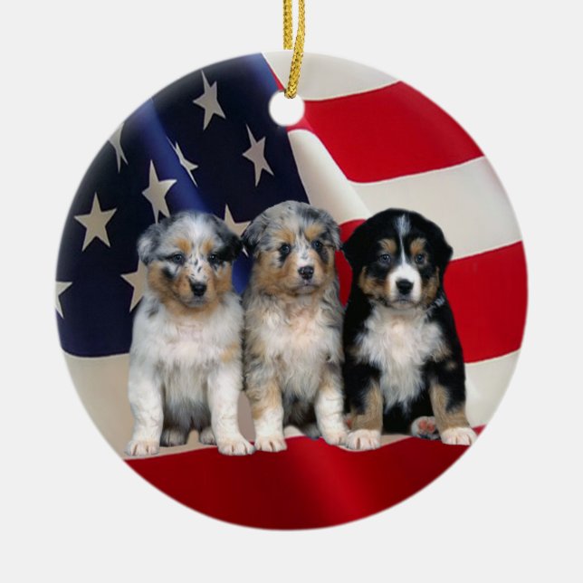 Australian Shepherd Ornament (Front)