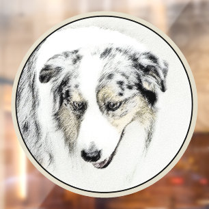 Australian Shepherd Painting - Original Dog Art