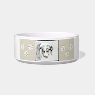 Australian Shepherd Painting - Original Dog Art Bowl