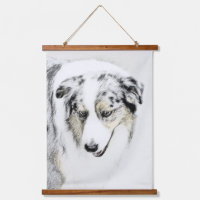 Australian Shepherd Painting - Original Dog Art