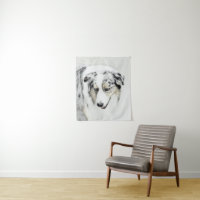 Australian Shepherd Painting - Original Dog Art