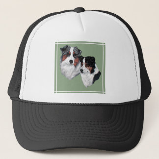 Australian Shepherd Pair Trucker Hat