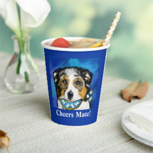 AUSTRALIAN SHEPHERD PAPER CUPS