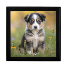 Australian Shepherd Personalised Jewellery Box