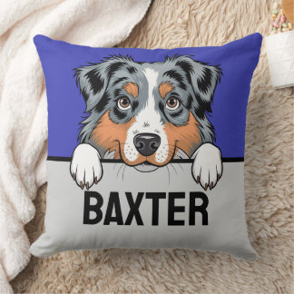 Australian Shepherd Personalised Puppy Dog Lovers Cushion