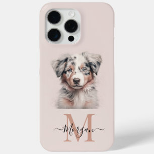 Australian Shepherd pink iPhone 15 Pro Max case