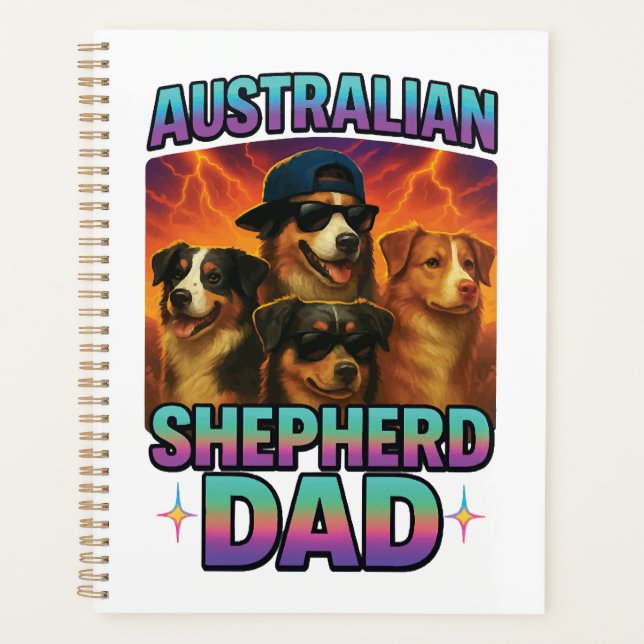 Australian Shepherd Planner (Front)