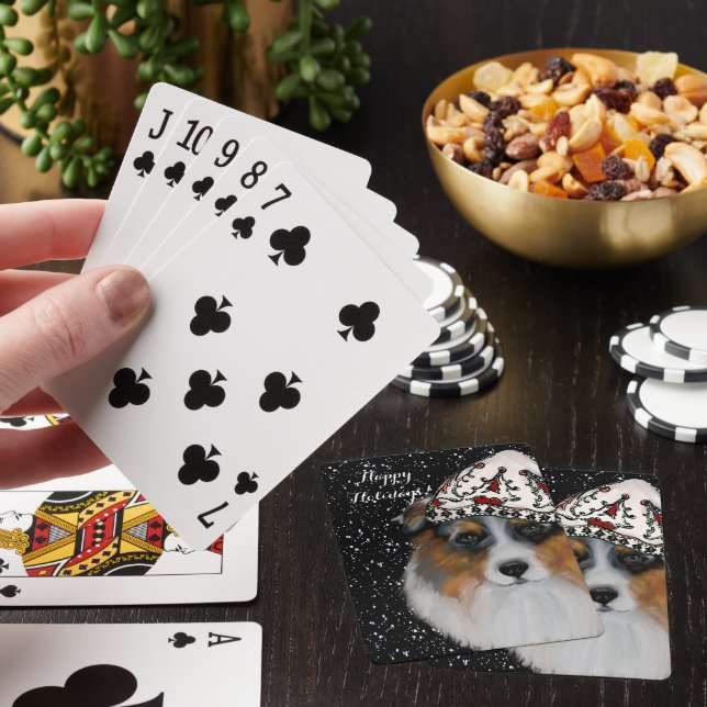 Australian Shepherd Playing Cards (In Situ)