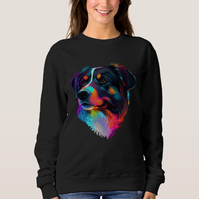 Australian Shepherd Pop Australian Shepherd Sweatshirt (Front)