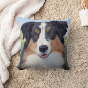 Australian Shepherd Portrait  -  Cushion