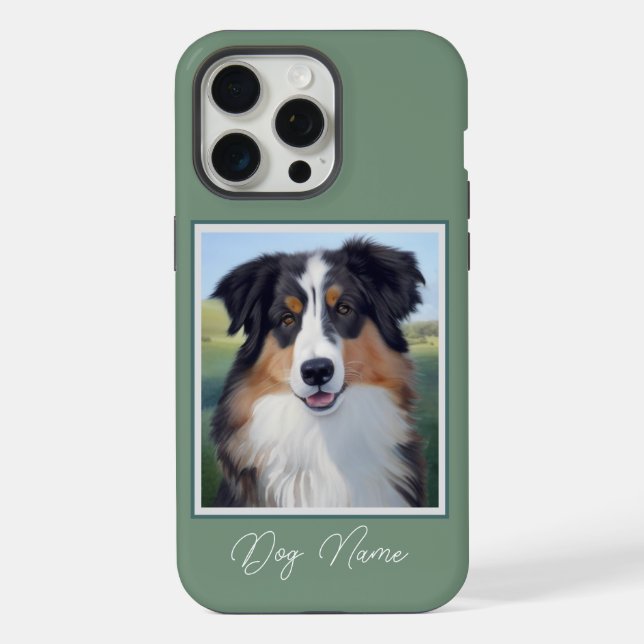 Australian Shepherd Portrait  -  iPhone Case (Back)