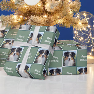 Australian Shepherd Portrait  -  Wrapping Paper