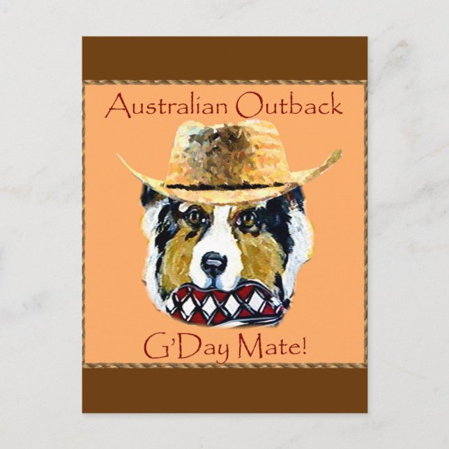 Australian Shepherd Postcard (Front)