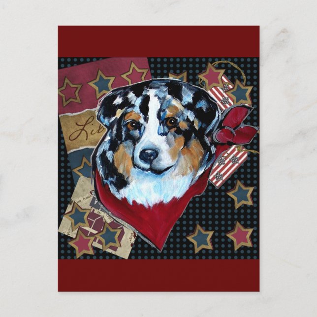 AUSTRALIAN SHEPHERD POSTCARD (Front)