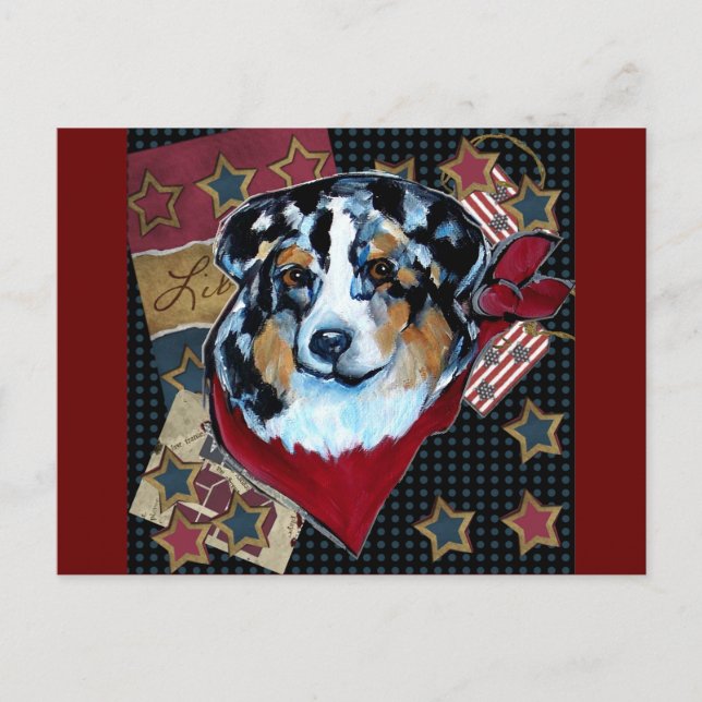AUSTRALIAN SHEPHERD POSTCARD (Front)