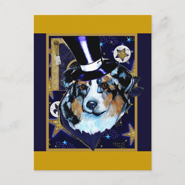 AUSTRALIAN SHEPHERD POSTCARD (Front)