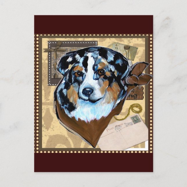 AUSTRALIAN SHEPHERD POSTCARD (Front)