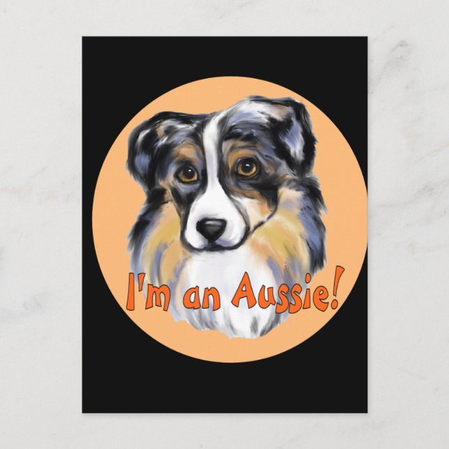 AUSTRALIAN SHEPHERD POSTCARD (Front)