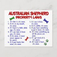 AUSTRALIAN SHEPHERD Property Laws 2