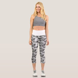 australian shepherd puppy bw capri leggings