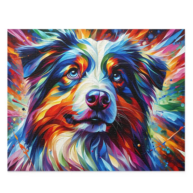 Australian Shepherd Puzzle: Blue Merle Aussie Jigsaw Puzzle (Australian Shepherd Puzzle: Blue Merle Aussie Jigsaw)