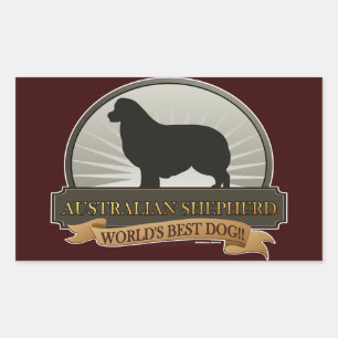 Australian Shepherd Rectangular Sticker