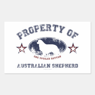 Australian Shepherd Rectangular Sticker